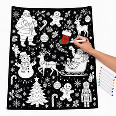 Photo 4 of SnugSketch Christmas Coloring Blanket + Markers