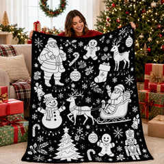 Photo 1 of SnugSketch Christmas Coloring Blanket + Markers