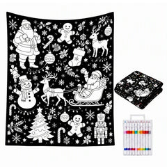 Photo 6 of SnugSketch Christmas Coloring Blanket + Markers